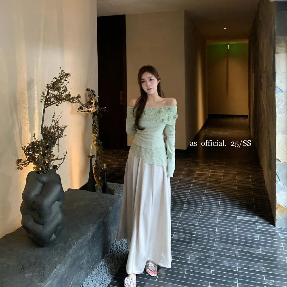   بلوزة نسائية أثيرية مرقعة من الدانتيل برقبة باردو مزينة بالزهور شفافة من الكروشيه على طراز الألعاب بلوزة أنيقة رومانسية #6