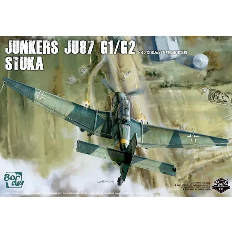 Modelo de frontera BF-002 Junkers Ju87 G1/G2 Stuka Kit de modelo a escala 1/35