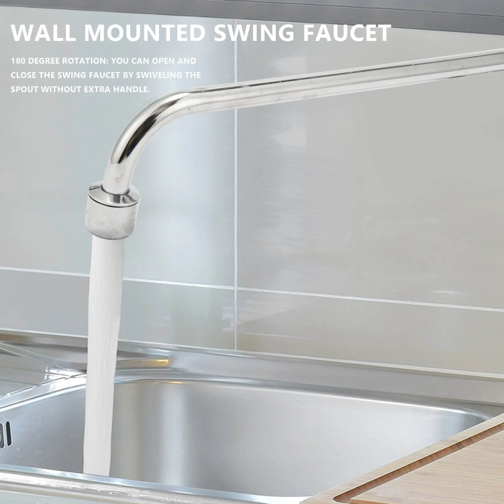 Pot Filler Kitchen Sink Faucet Wok Faucet Wall mounted Pot Filler Faucet (300mm)