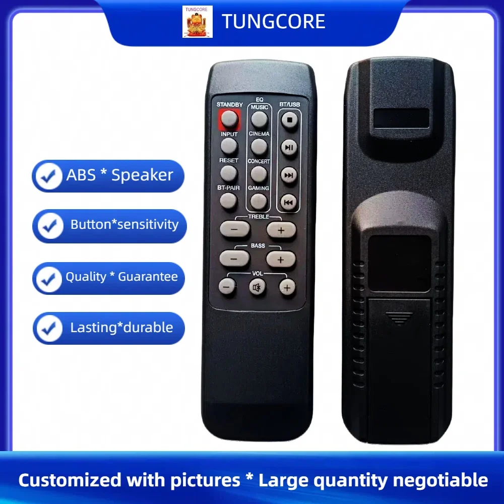 Controle remoto preto para criativo t100 B-STOCK compacto hi-fi 2.0 soundbar alto-falantes sistema estágio & 2.1 soundbar soundbar