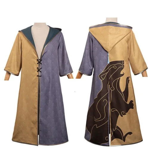 Casa Fanático Escola Robe Wizard Bruxa Cosplay Homens Traje Jogo Legado Magia Academia Roleplay Halloween Carnaval Festa Fantasia