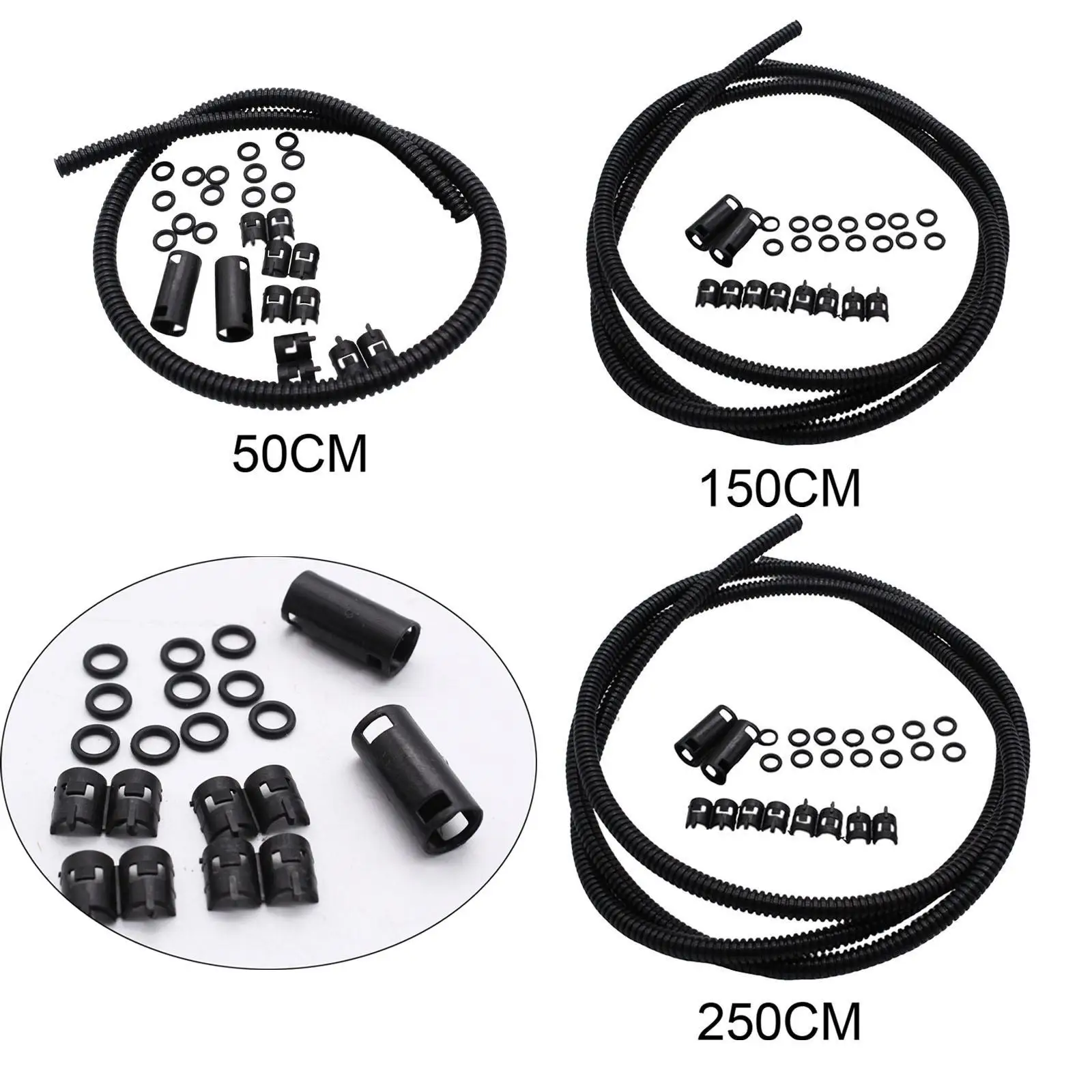 Generic طقم خرطوم غسالة الزجاج الأمامي، طقم إصلاح خرطوم سائل الغسالة