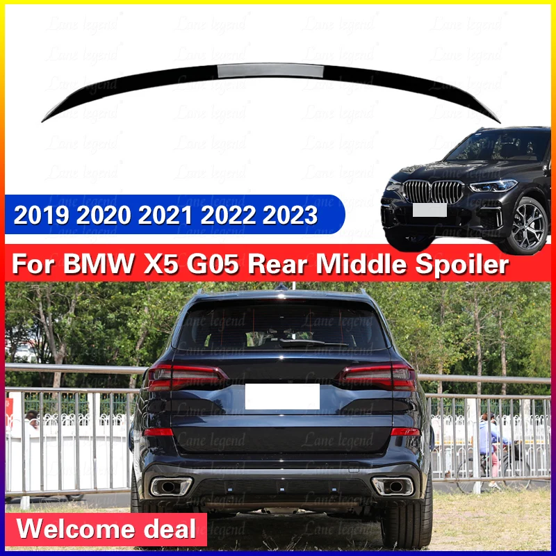 For BMW X5 G05 2019-2023 Rear Middle Spoiler Wing Car Trunk Lid Rear Trunk Spoiler Middle Trunk Spoiler Wing Auto Accessories