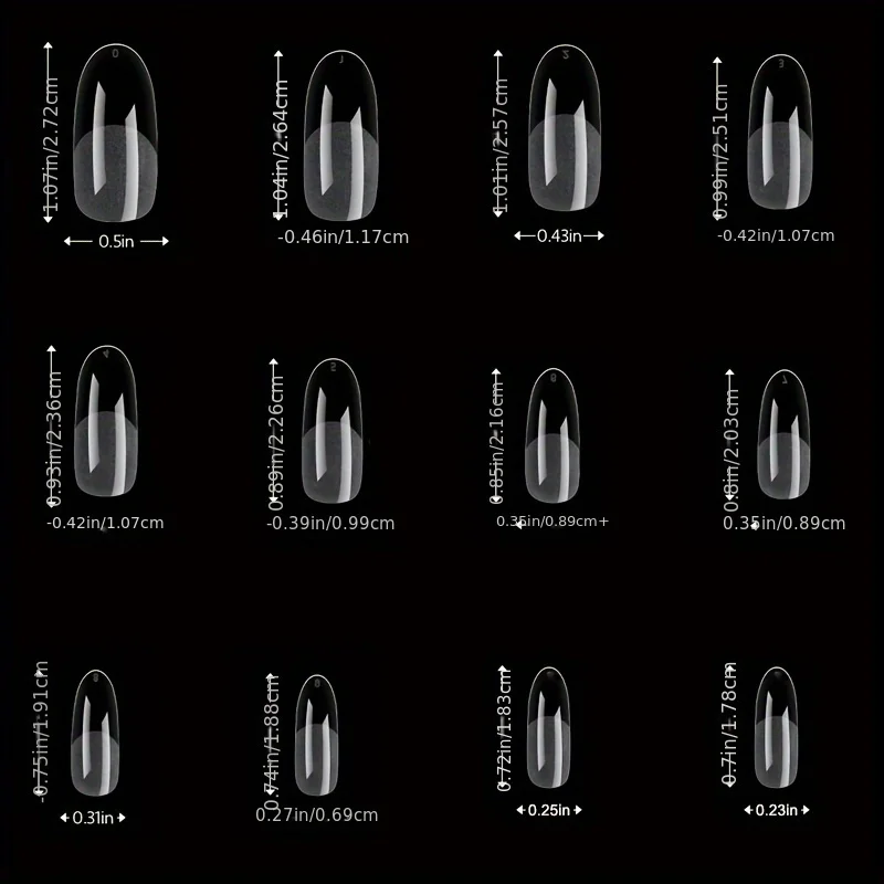 120Pcs Full Cover Press On Nail Tips Stiletto Almond Square Coffin French False Fake Soak Off Gel Nail Extension Tips Capsule 썸네일 3