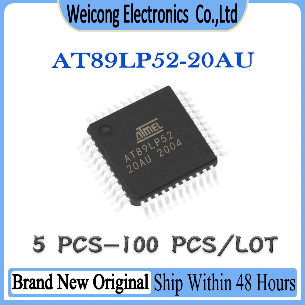 AT89L AT89LP AT89LP52 AT89LP52-20AU AT89LP52-20A New Original IC MCU Chip TQFP-44