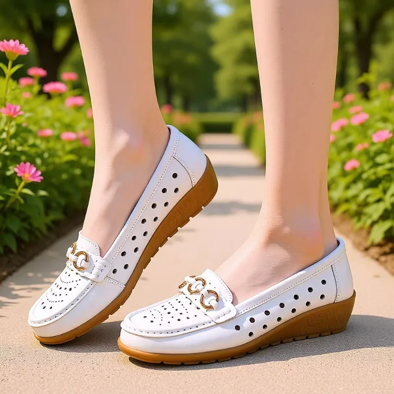 35-44 Plus Size Shoes for Women Autumn Fashion Slip on Platform Round Toe Comfortable Non-slip Flats Sneakers Zapatos De Mujer