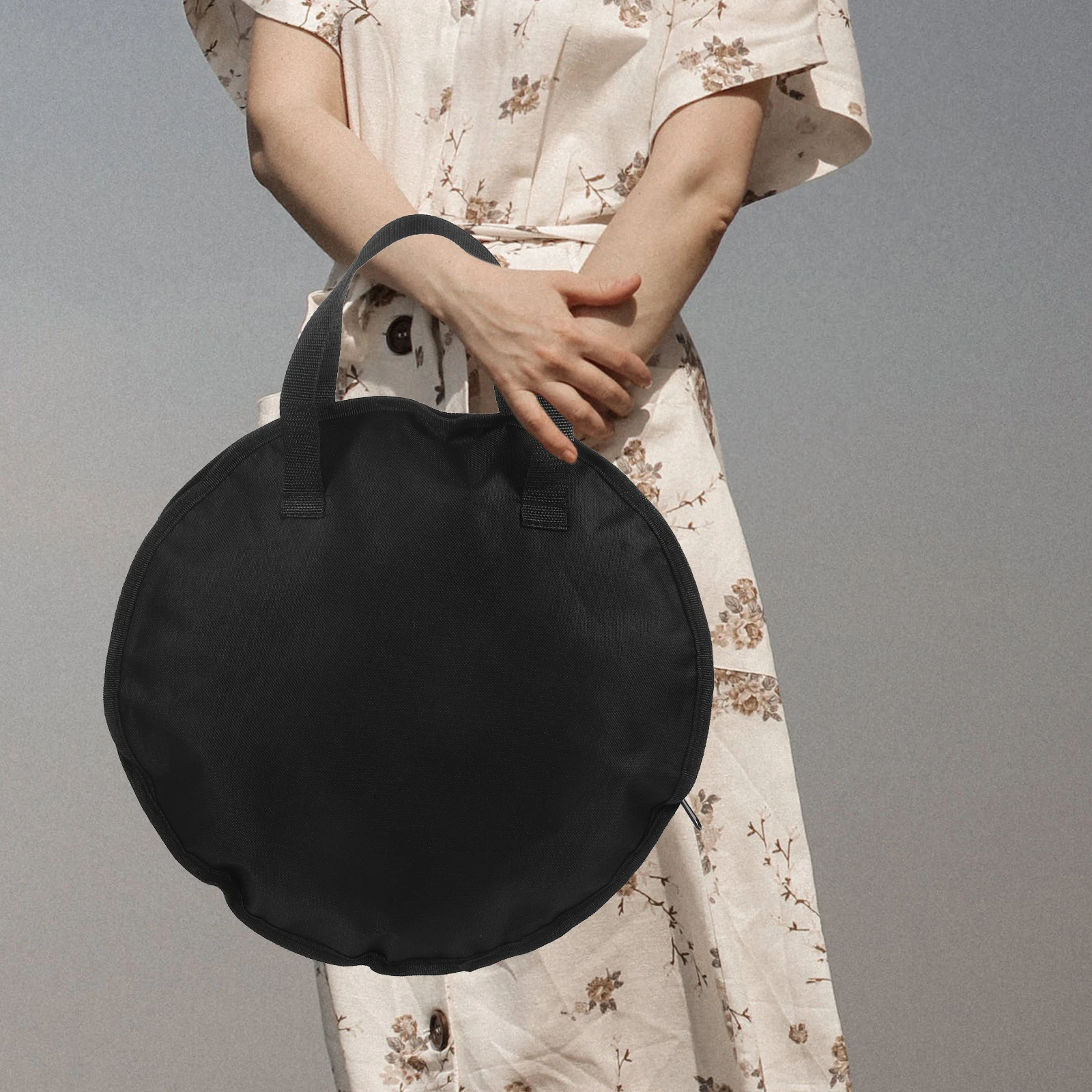 

Handheld Waterproof Musical Instrument Bag for Drums Black Pad Durable Portable Drum Pouch Storage Travel Camping Organizer