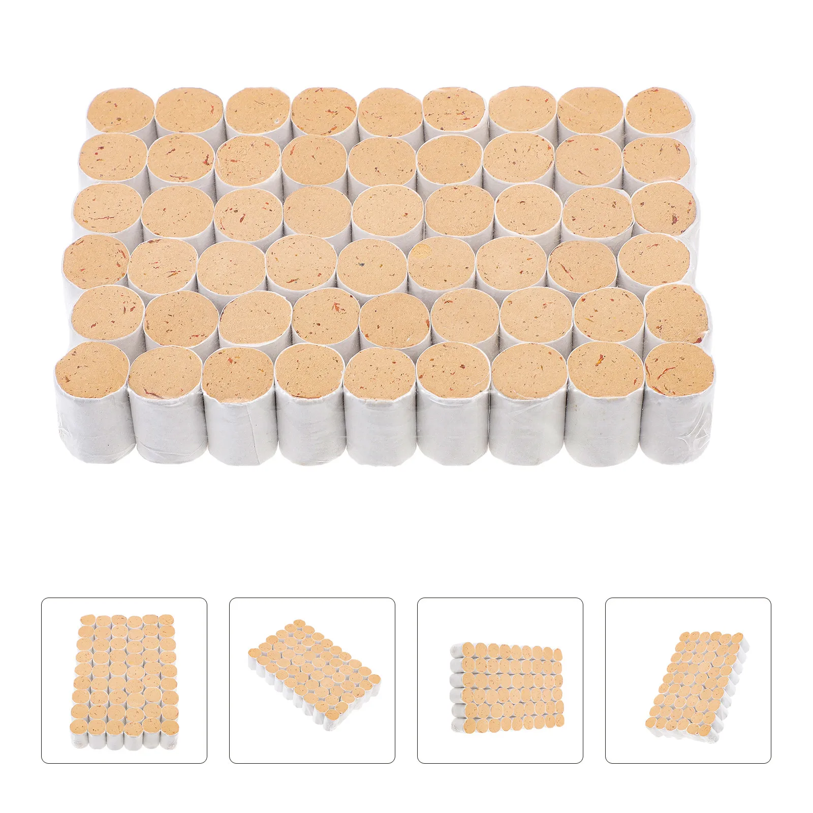 

54Pcs Natural Moxa Rolls Hand-Made Safflower Moxa Pillars for Moxibustion Therapy Stress Relief Immune Boost Heat Therapy