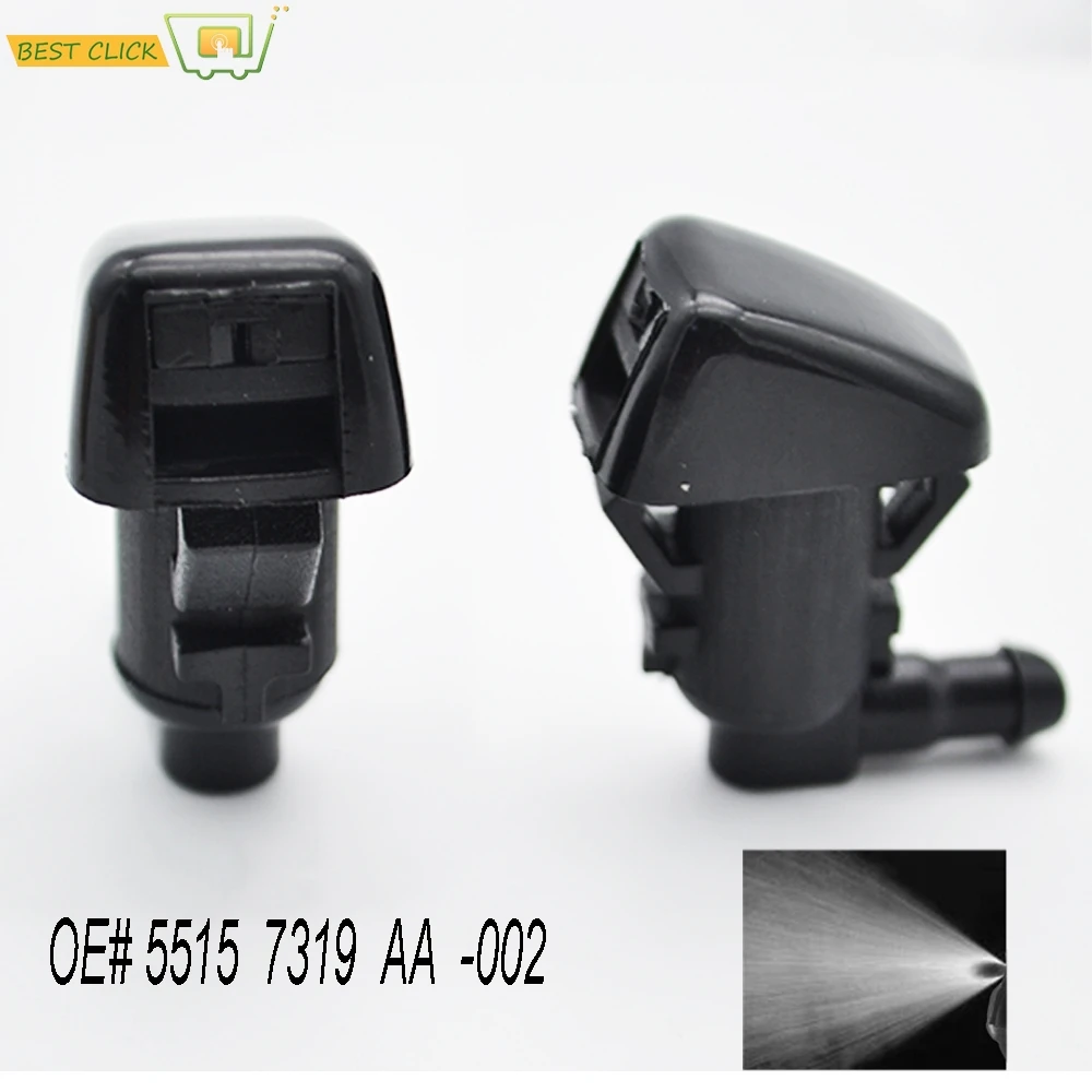 Misima 2Pcs/Set Windshield Windscreen Nozzle Jet For Jeep Liberty KK Commander Grand Cherokee Front Window 2010 2011