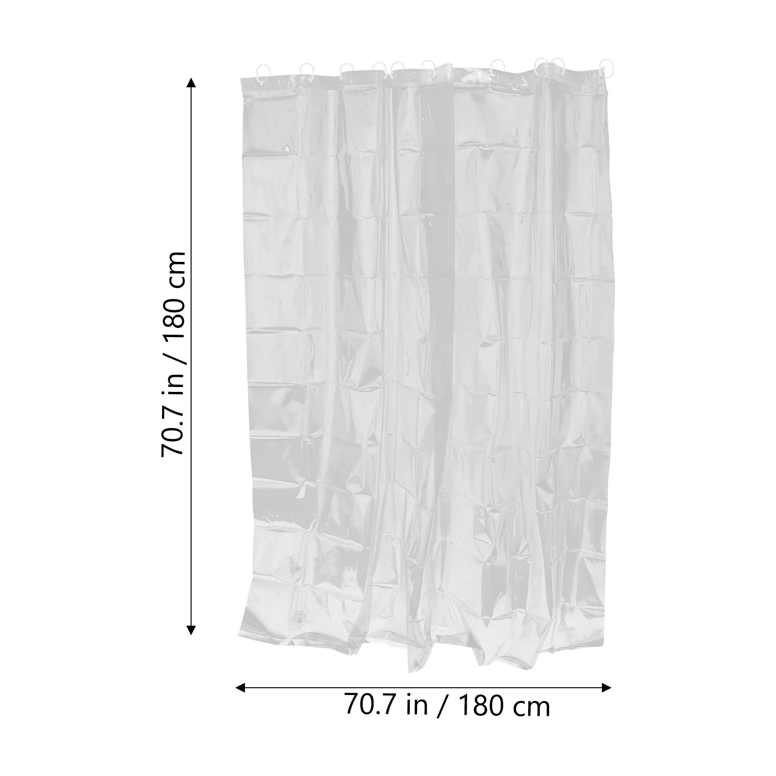 1 مجموعة واضح Peva دش مقاوم للماء الستار بطانة مع جروميت للحمام حوض الاستحمام التقسيم شفافة ستارة حمام المنزل المياه #4