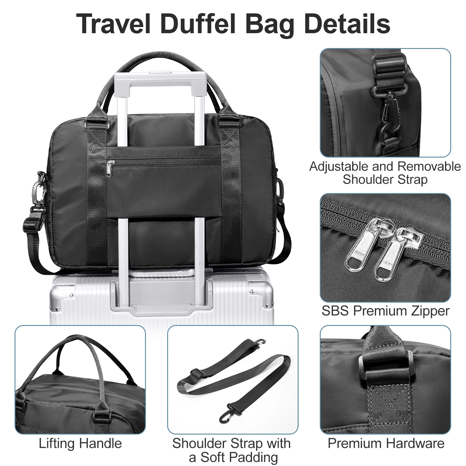 Clothing Storage Bag, Vacuum Compressed Luggage Large Travel Bag,Handbag Clothing Bag for Women Suit Bags for Business, Travel #6