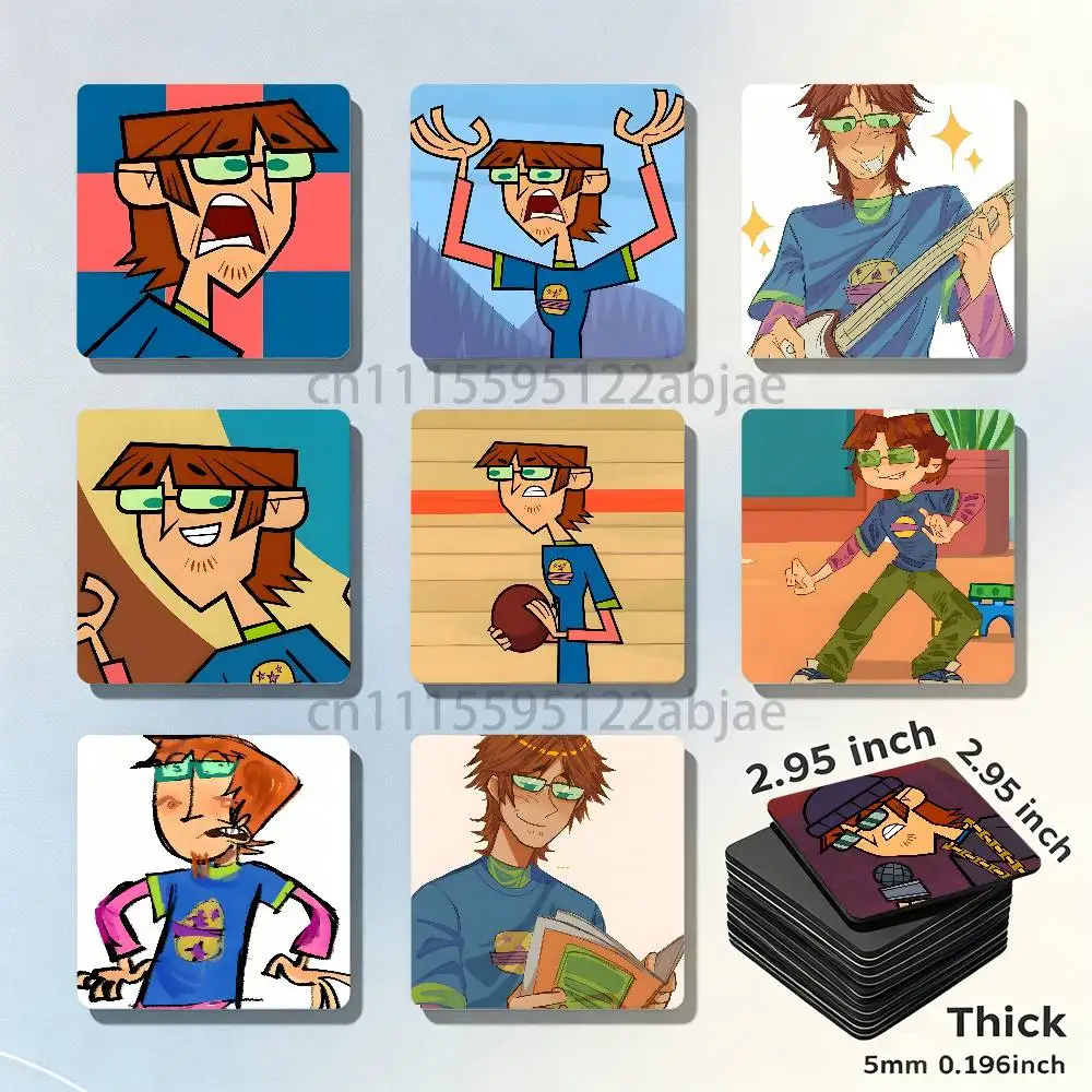 H-Harold T-Total Drama New PVC Fridge Magnet for Cartoon Refrigerator Decor For Child Magnetic Toy