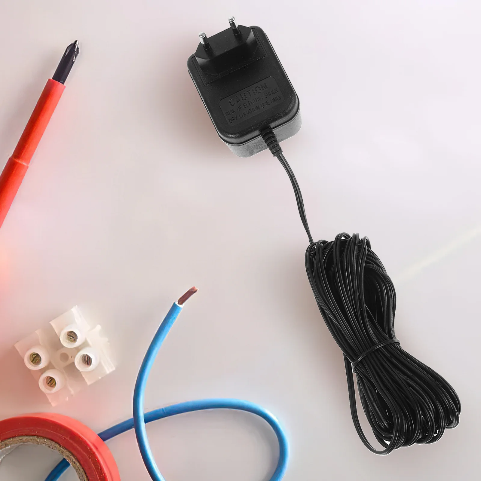 Doorbell Power Adapter Video Plastic Security Wall Convenient