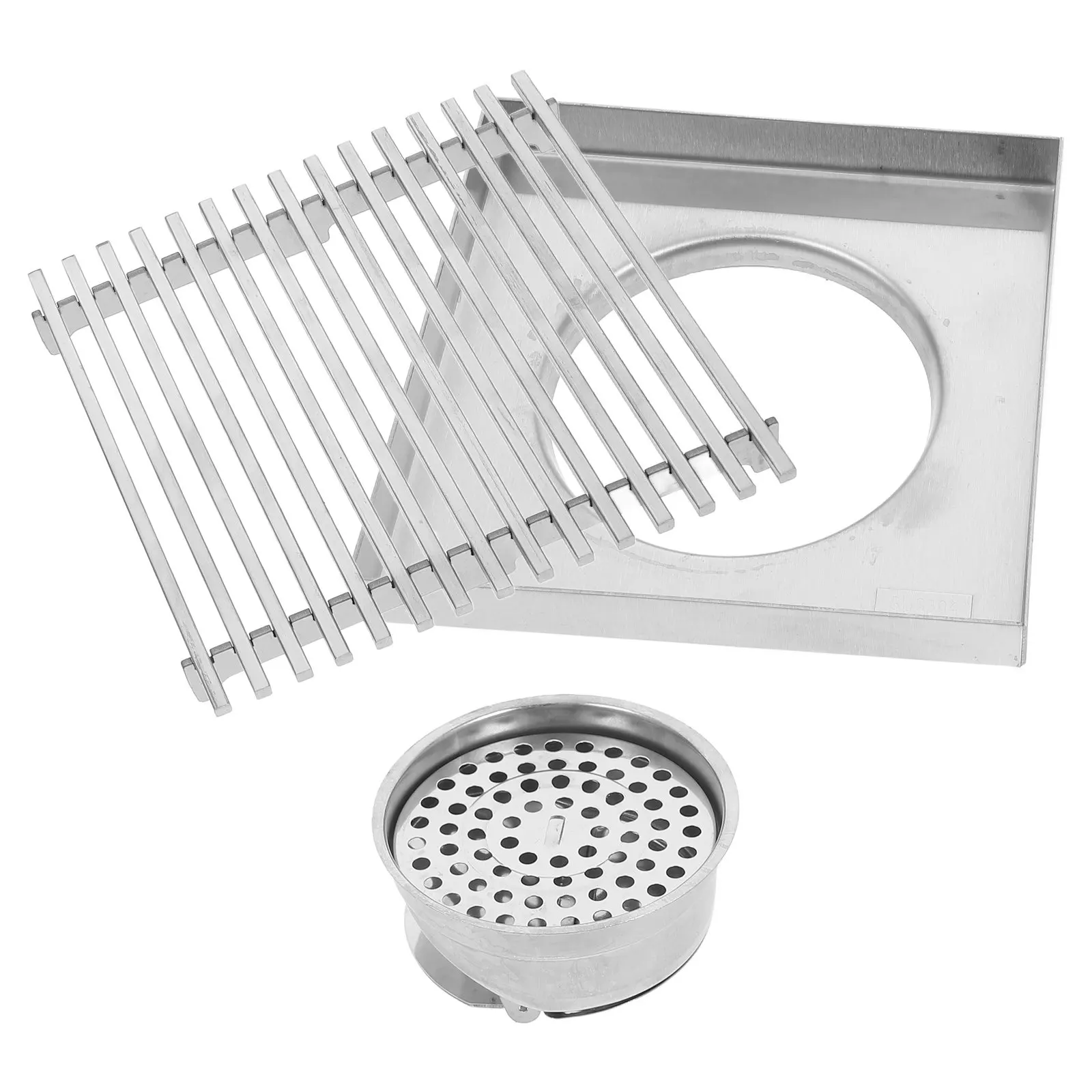 

Наружный напольный слив из нержавеющей стали с большим диаметром, цельной решеткой, эффективным водоотведением, для патио и сада, с функцией улавливания волос