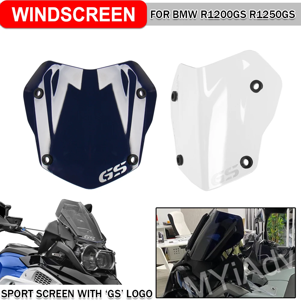 

Motorcycle Front Windscreen Deflector Sport Screen Protector For BMW R1250GS Adventure R1200GS 2013-2023 Windshield Wind Spoiler