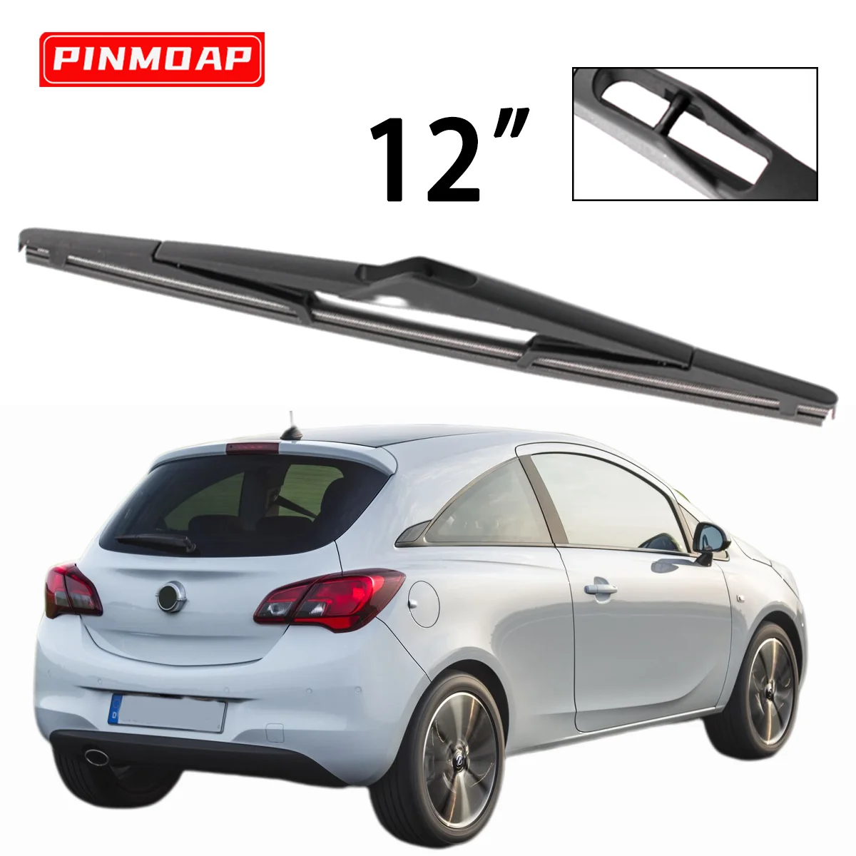 1 Stück 12-Zoll-Heckwischerblatt passend für Opel Corsa E Schrägheck 2014-2018 Windschutzscheibe Heckwischerblatt Autozubehör