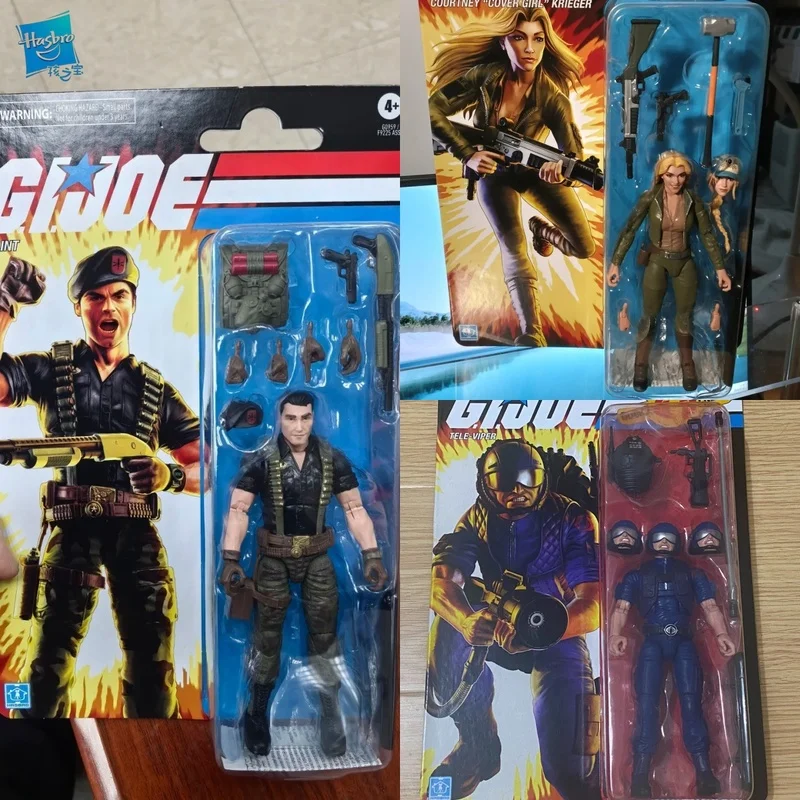 Hasbro GIJOE Fuerzas Especiales, Figura de acción de 6 pulgadas, Colección Phone Snake Cover Girl Flint Card, En stock, Figuras de acción de anime, Juguetes de escritorio, Regalo