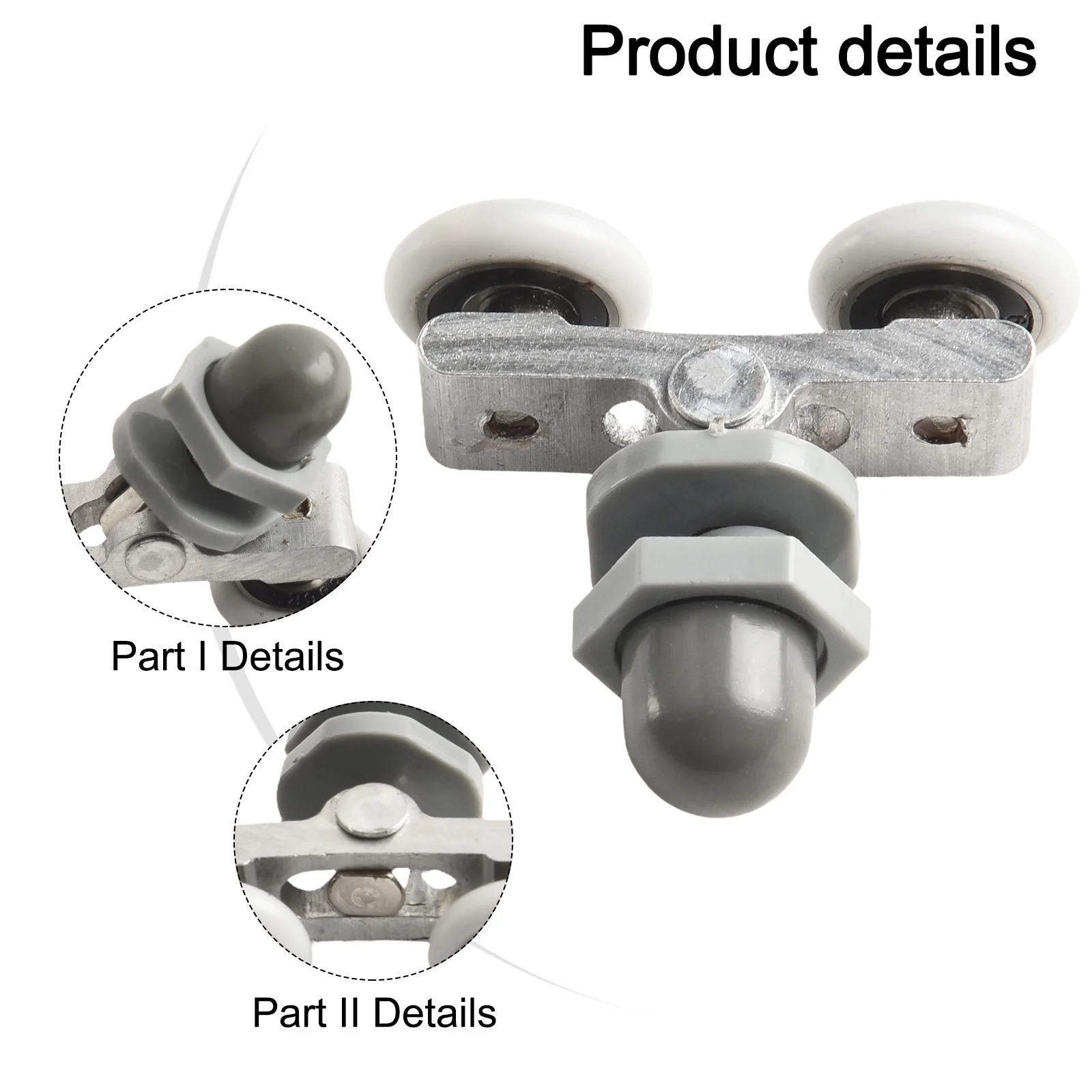 

Колеса, ролики для душевой двери, диаметр 19/23/25/27 мм, малошумные сменные бегуны для ванной комнаты, двойное дно, износостойкие, 4 шт.