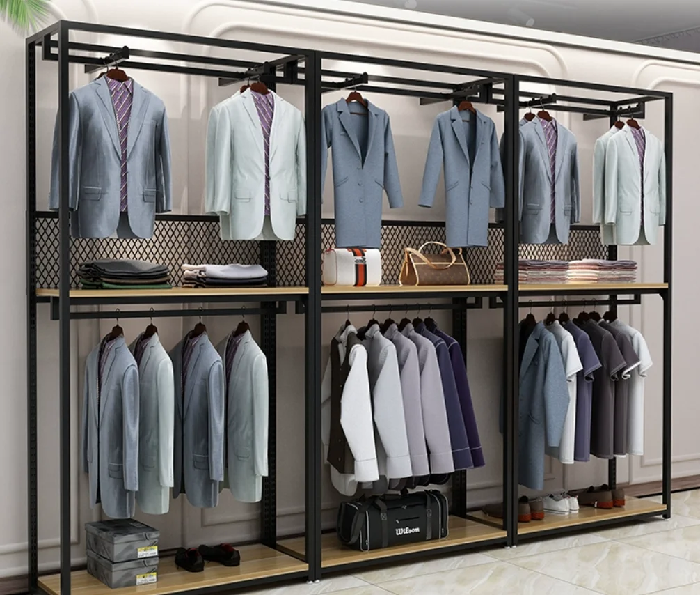 

Stainless Steel Titanium Gold U-Shaped Clothes Display Rack for Women's Wedding Dresses Clothing Store Hanging Pole