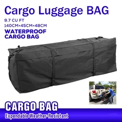 140x45x48cm Waterproof Car Roof Top Bag Roof Top Bag Rack Cargo Carrier Luggage Storage Travel Waterproof SUV Van for Cars