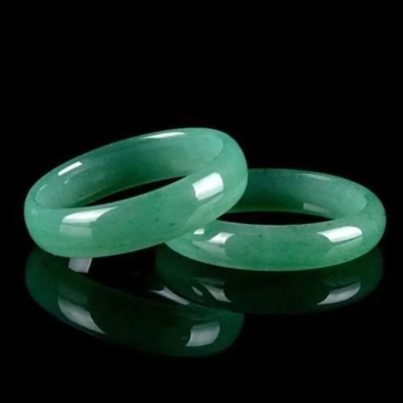 

New Natural Stone Green Flat Bar Bracelet, Classic Fashion Ethnic Style Jade Bracelet