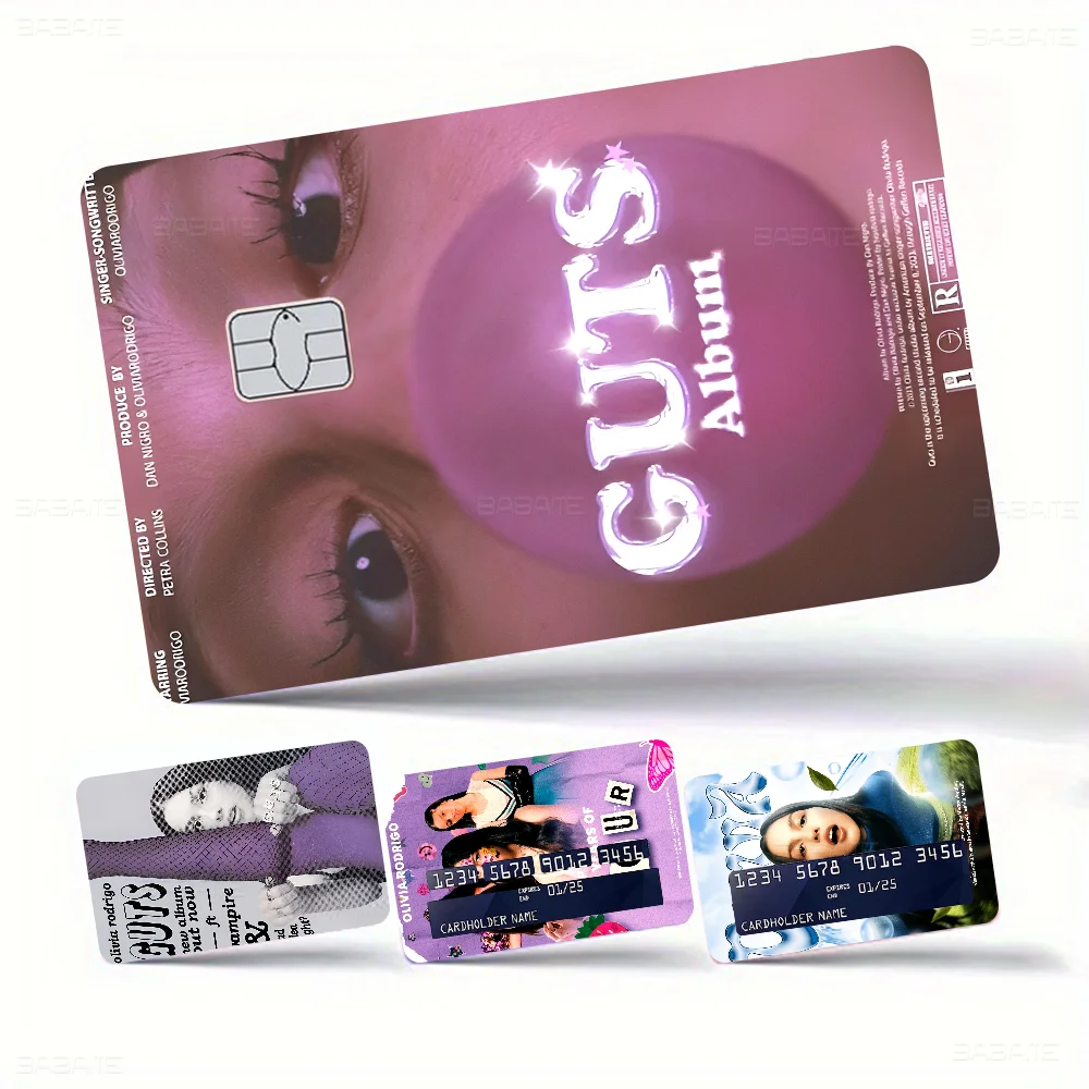 Поп-певица O-Olivia-R-Rrodrigo Аниме Spend Or Save Funny Shell On Off Ультратонкая наклейка без выцветания Кожная пленка для дебета
