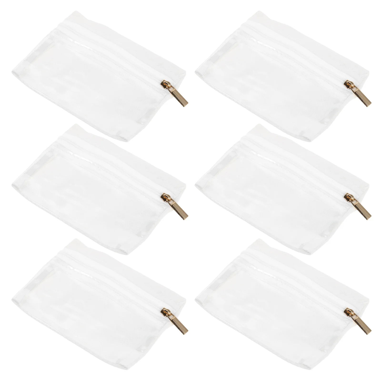 

6pcs Small Jewelry Pouch With Zipper Travel Organizer For Necklace Bracelet Watch Ring Storage Portable Earring Case