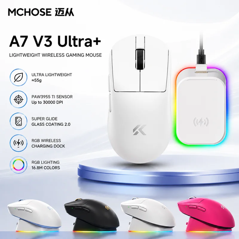 mchose-a7v3-wireless-gaming-mouse-tri-mode-bluetooth-3955-sensor-lightweight-low-latency-e-sports-mouse-for-gamer