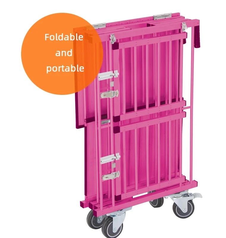 New Design KB-514NAT Aeolus Aluminum Foldable Pet Trolley Foldable Dog Cage China Manufacturer Supply Pet Stroller