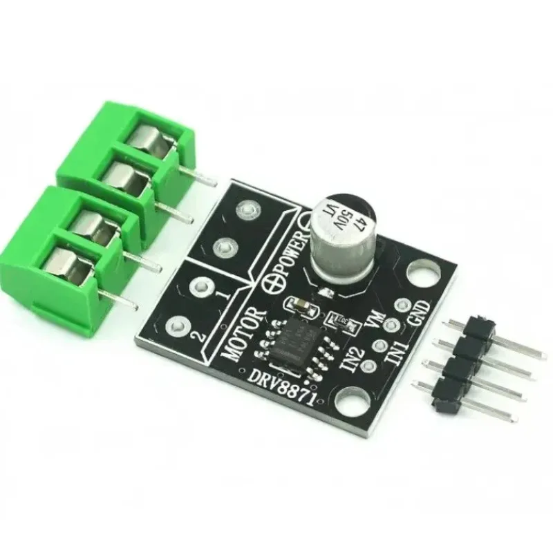 DRV8871 H-Bridge Brushed DC Motor Driver Breakout Board For Arduino PWM Control 3.6A Max Internal Current Sense 6.5V To 45V