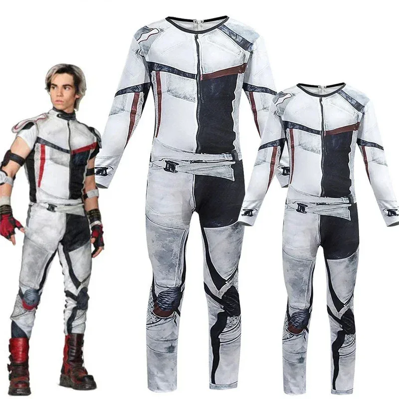 

Halloween Costumes for Men Adult Kids Cosplay Descendants 3 Jay Carlos Costumes Zentai Funny Party Halloween 3D Boys Jumpsuits