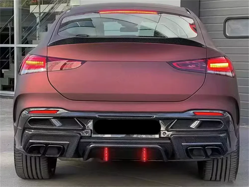 Hoge Kwaliteit Echte Carbon Fiber Ld Stijl Achter Diffuser Body Kit Voor Benz C167 Gle Coupe Body Kit