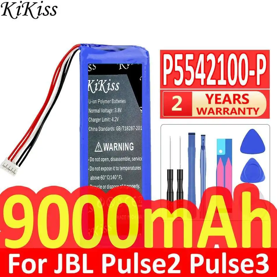 

P5542100-P 9000 мАч для Jbl Pulse2 Pulse3 Pulse 2 3 аккумулятор для уличного динамика высокой емкости