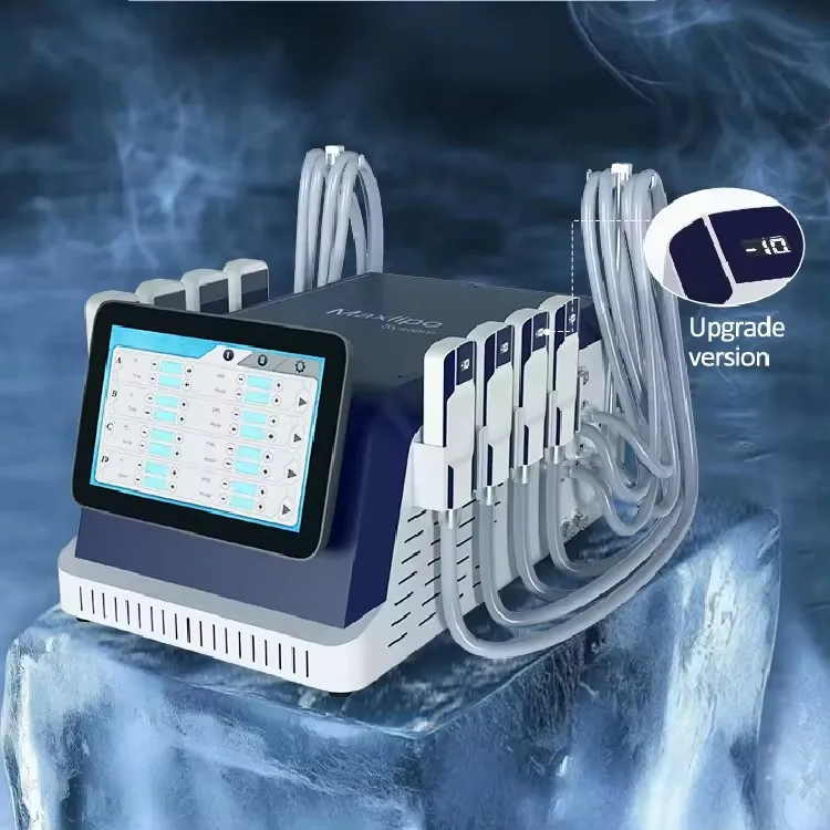 Ems Cryo Pad Cooling Body Slimming Machine Fat Dissolving Cellulite Beauty Machine with 8 Handles 10.4" Touch Screen