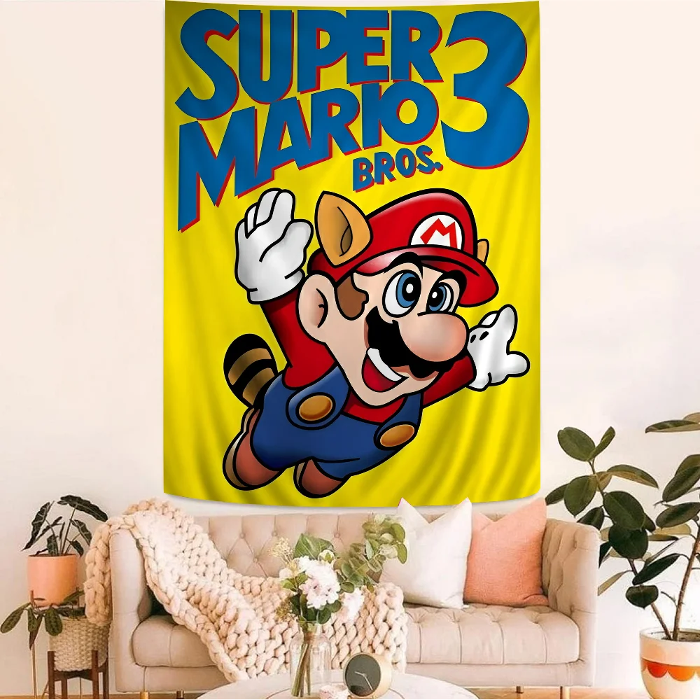 

S-Super M-Mario Bros Cartoon Tapestry Wall Hanging Decoration Household Home Decor