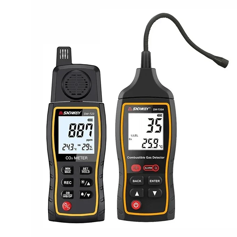 Gas Detector Digital Meter Carbon Dioxide CO2 Flammable Ex Halogen Professional Gas Analyzer Gas Leak Detector