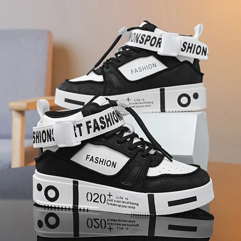 

Детские высокие туфли для скейтбординга, модные туфли для мальчиков, уличный стиль, детская повседневная прогулочная обувь, школьные кроссовки Studeng
