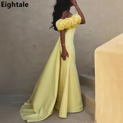Eightale 2024 Yellow Mermaid Off Shoulder Prom Dress Evening Dress Women Formal Party Gown Robes De Soirée Customized