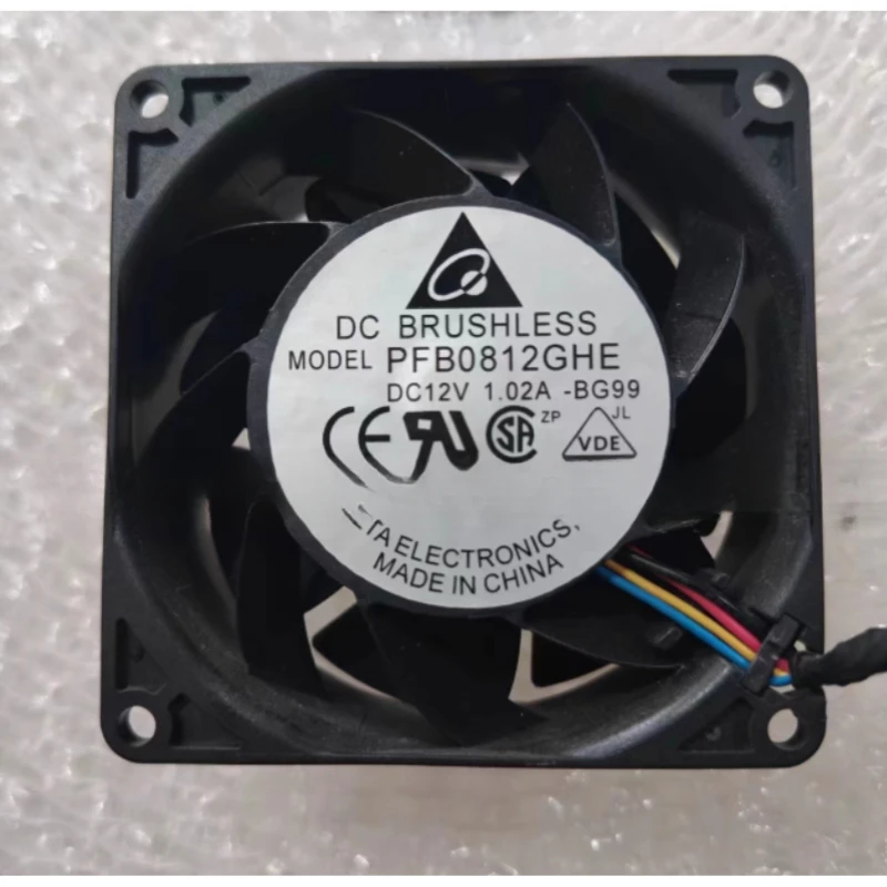 

Для Delta Electronics PFB0812GHE BG99 ML310e Gen8 V2 686749-001 DC 12 В 1,02A 80x80x38 мм охлаждающий вентилятор для сервера