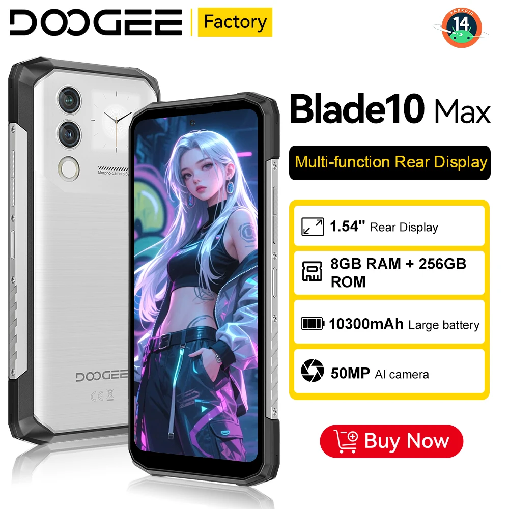 DOOGEE [Blade10 Max] 8GB+256GB Smartphone 6.56