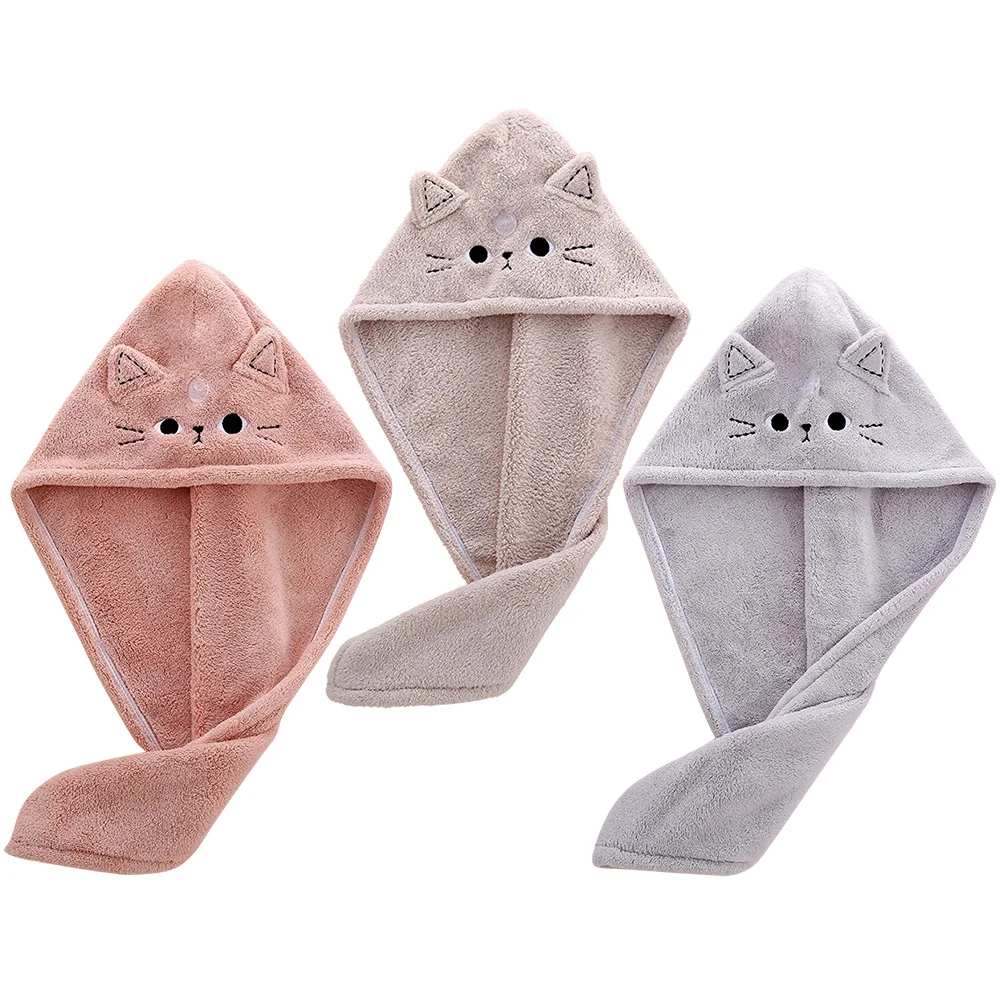 

1Set Comfortable Hair Drying Towel Fast Absorbent Women Wraps Non Slip Quick Dry Bath Accessory Hair Towel for Women