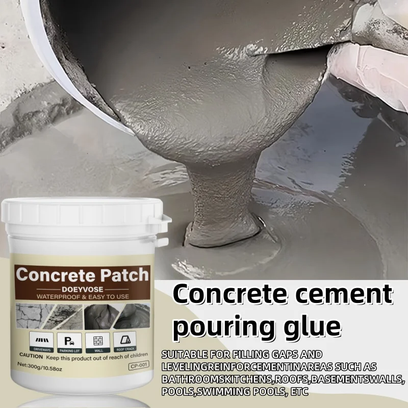 Gray Concrete Tank Repair Paste Waterproof Crack Sealant 100g/300g/500g