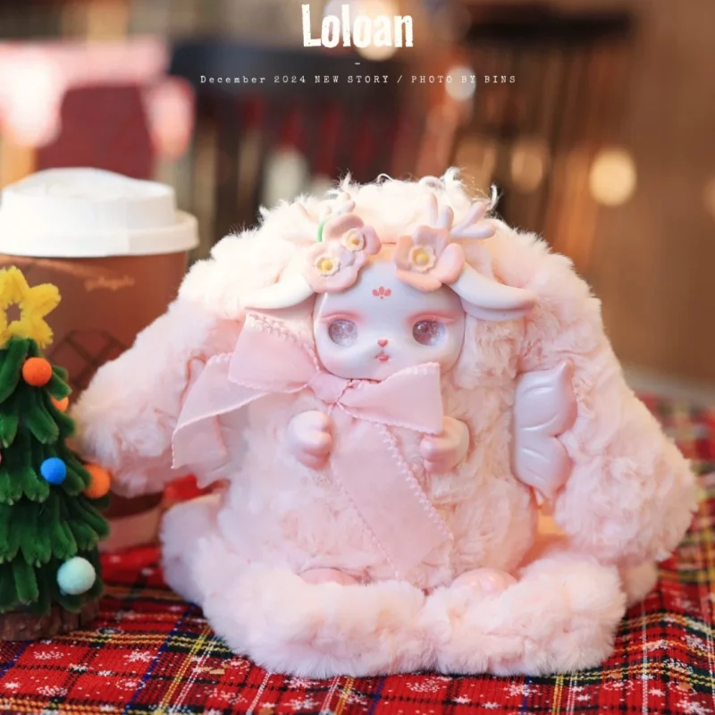 

Loloan Blooming Deer Series Cute Deer Blind Box Фигурка Mystery Box Kawaii Loloan Фигурка-сюрприз Сумка Домашний декор Игрушки