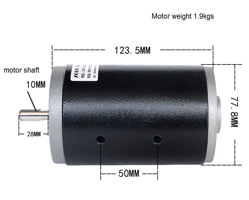 

220V300w 3000 rpm 400w 7000 rpm high-power permanent magnet DC motor can be as abrasive belt machine floor