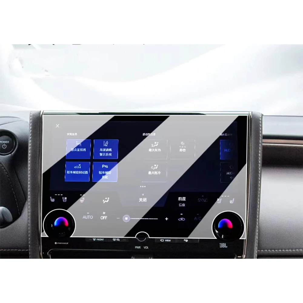 navegacao-gps-lcd-e-painel-vidro-temperado-tela-sensivel-ao-toque-pelicula-protetora-toyota-vellfire-2024