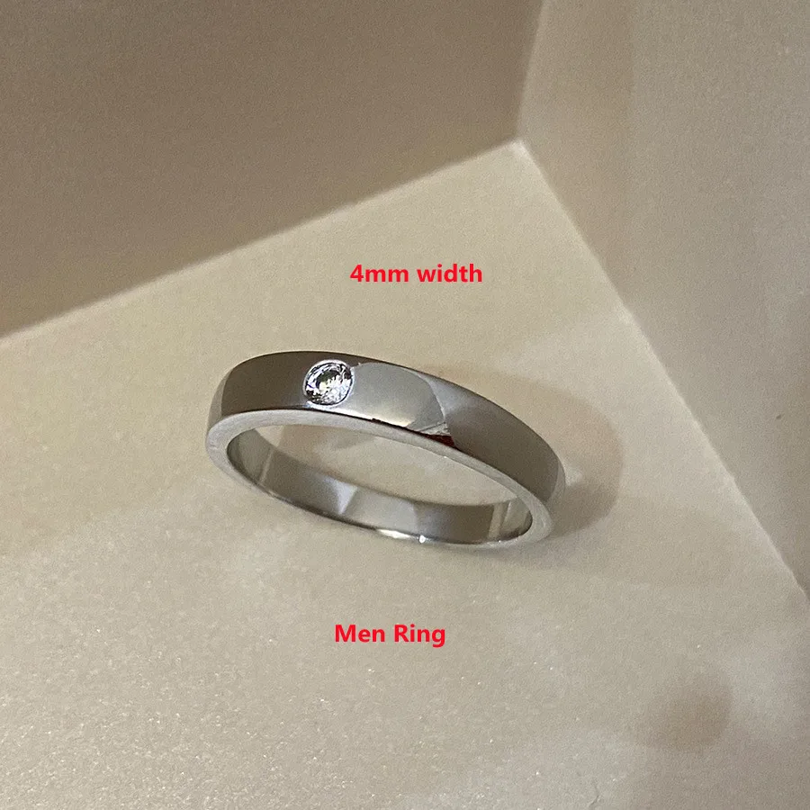 

Buyee 925 Sterling Silver Couples Ring Sets Light Smooth Thin Ring Finger for Woman Man Classic Wedding Fine Jewelry Circle