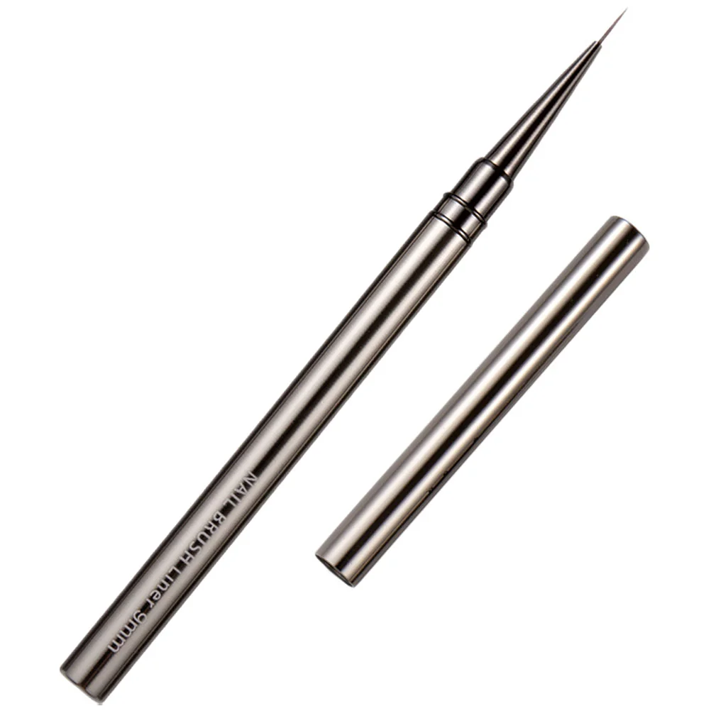

Gel Manicure Supplies Eyeliner Brush Nail Drawing Pen Polish Thin Very Fine Metal