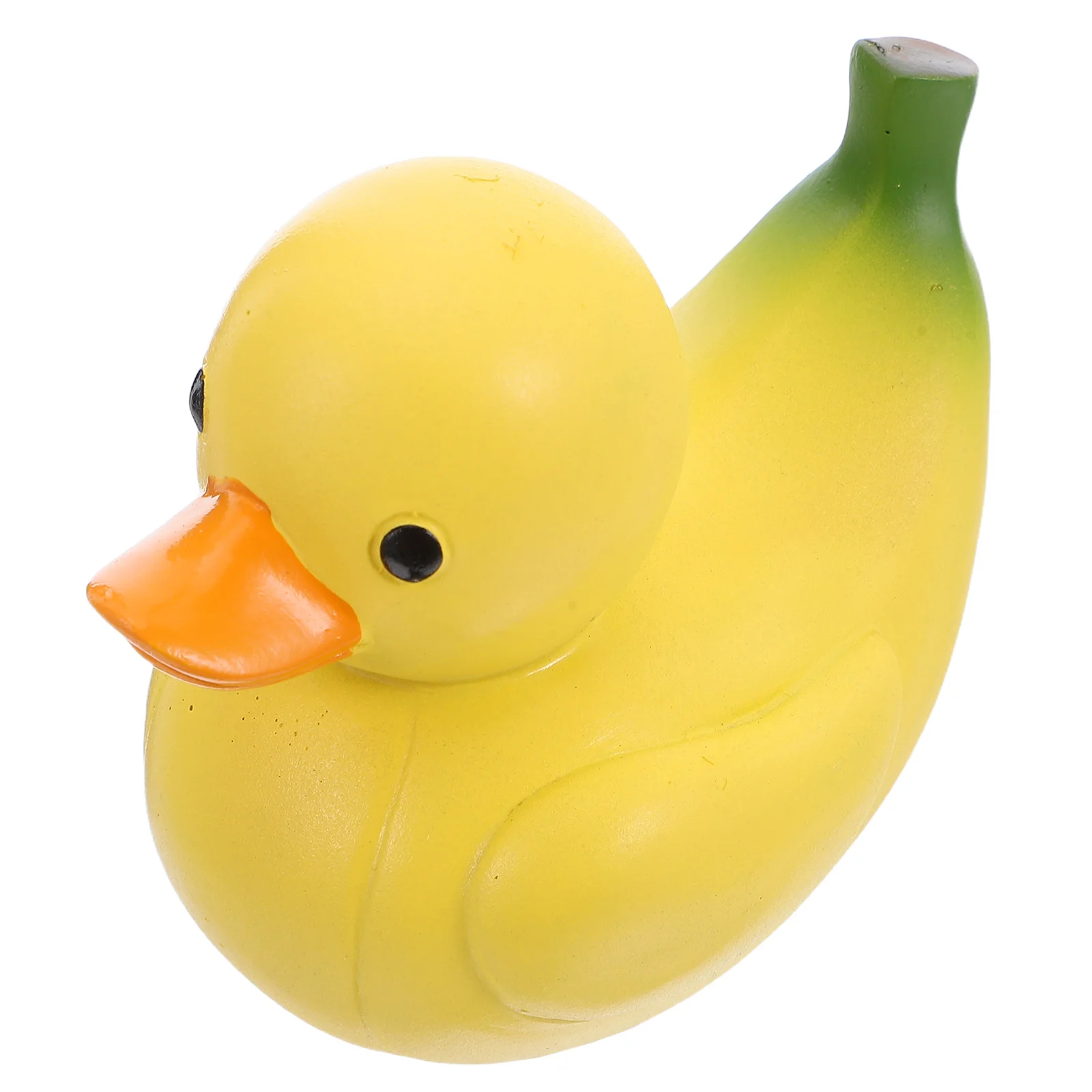 

Banana Duck Resin Sculpture Cute Small Miniature Fruit Animal Desk Car Dashboard Decoration Whimsical Creative Office Home