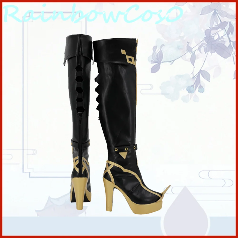 Genshin impacto dehya cosplay sapatos botas jogo anime halloween natal rainbowcos0 w2949