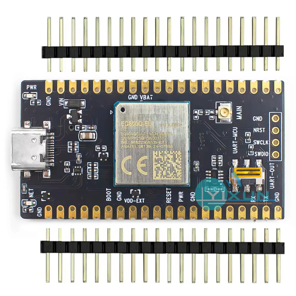EG800Q-EU 40PIN OUT PCBA Mini Development Board LTE Cat 1 bis Module Europe Band B1 B2 B5 B7 B8 B20 B28 Wi-Fi Scan STM32